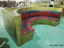 弧形卡座沙發定做|工廠套裝展示圖！